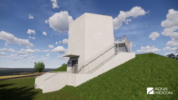 OLD - Vodojem kombinovaný s rozhlednou mezi Bystřicí a Líšnem